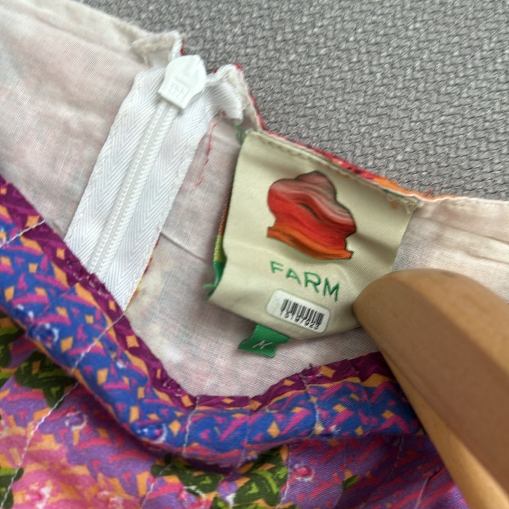 Farm Rio Summer Stitches Romper,Size M - Picture 3 of 13